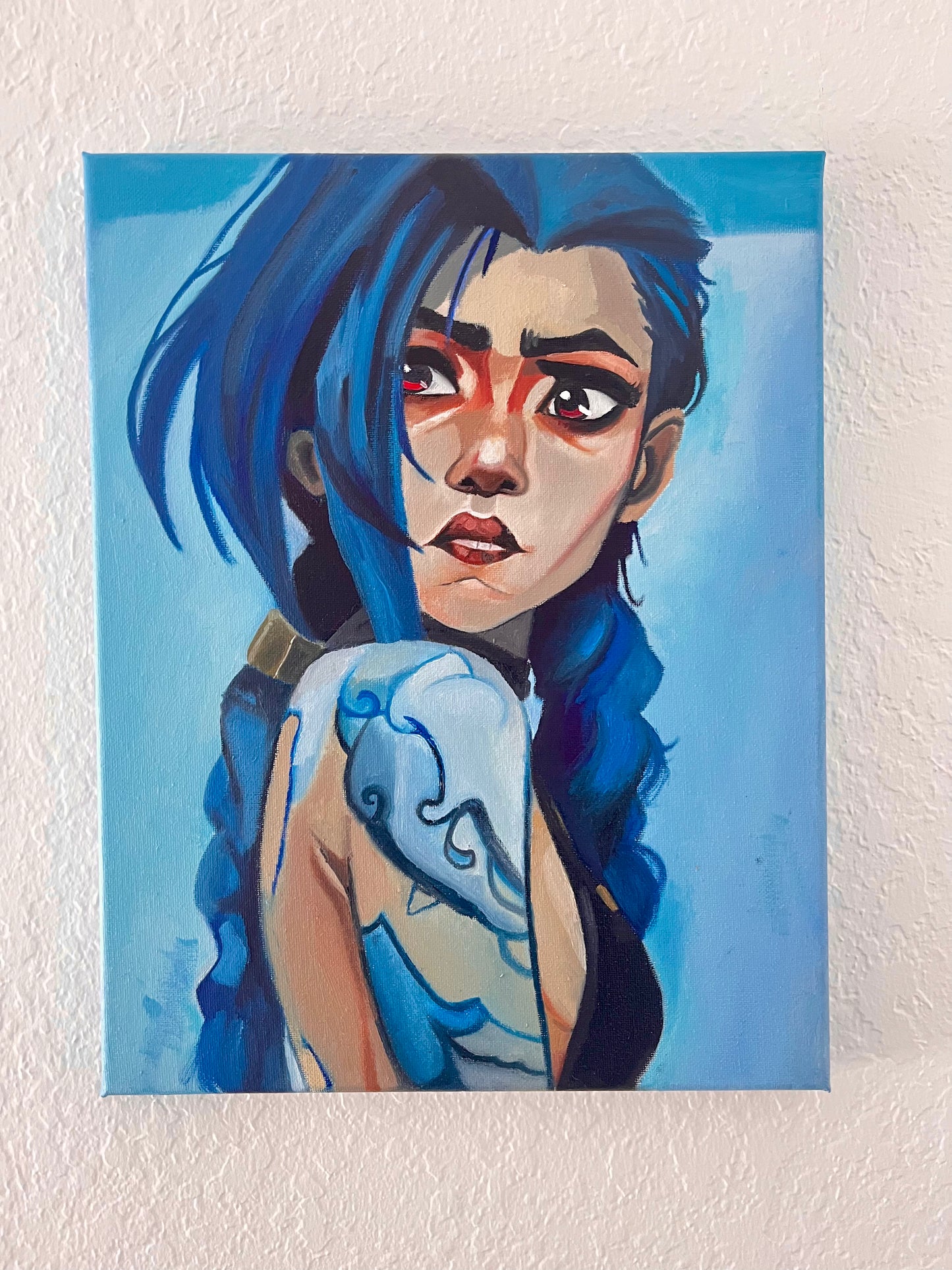 Jinx Arcane Oil Painting